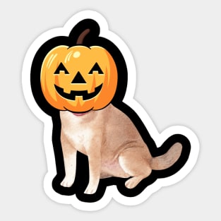 labrador retriever is a Jack-o-Lantern Sticker